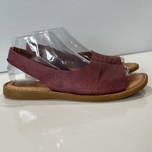 BORN Inlet Leather Sling Sandals Women’s Size 8M Blush Pink Leather Flat